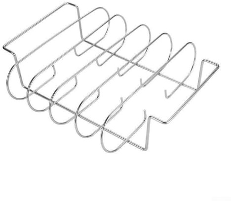 Jonikuper Rejilla de acero inoxidable para asar y asar, parrilla de carne sin barbacoa para costillas de res, horno y uso al aire libre, apto para lavavajillas, 26 x 31,5 x 7,3 (color primario)