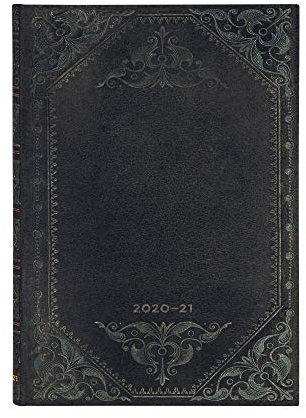 Paperblanks 2020-2021 18-Month Calendar Midnight Rebel Simple | Horizontal | Midi (130 × 180 mm)
