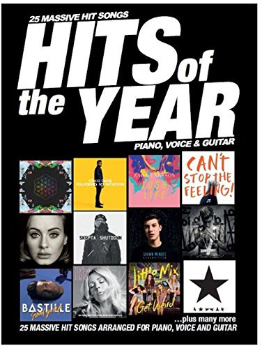 Hits Of The Year 2016: Piano, vocal, guitar: Songbook, Klavier, Gesang, Gitarre