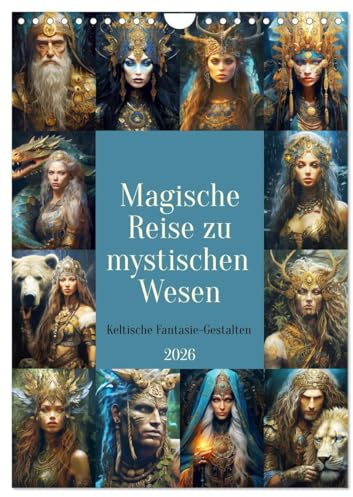 Magische Reise zu mystischen Wesen. Keltische Fantasie-Gestalten (Wandkalender 2026 DIN A4 hoch), CALVENDO Monatskalender: Ein Kalender voller ... Fantasie-Figuren (CALVENDO Kunst)