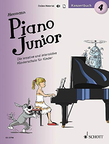 Piano Junior: Konzertbuch 4: Leichte Vortragsstücke zur Klavierschule. Band 4. Klavier. (Piano Junior - deutsche Ausgabe, Band 4)