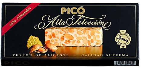 Picó - Turron de Alicante - Turron duro caja negra - Calidad superior 200gr