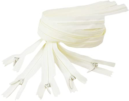 LEDUC Cerniera, crema, 40 cm