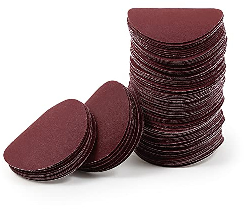 LEONTOOL 2 Inch Hook and Loop Sanding Discs 320 Grit 100Pcs Sandpaper Discs for Random Orbital Sander Pads Grinding Polishing Metal Wood Rubber Leather Plastic Stone Glass