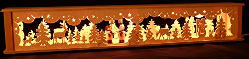 SchwibboLa Schwibbogen 2-49 Schwibbogenerhöhung für Lichterbogen Made Erzgebirge Seiffen Maße: 72x10x11cm (BxTxH) …, 1