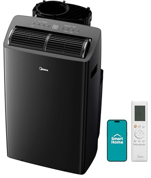 Midea Duo 12,000 BTU (10,000 BTU SACC) High Efficiency Inverter, Ultra Quiet Portable Air Conditioner, Cools up to 450 Sq. Ft., Compatible with Alexa/Google Assistant, Includes Remote