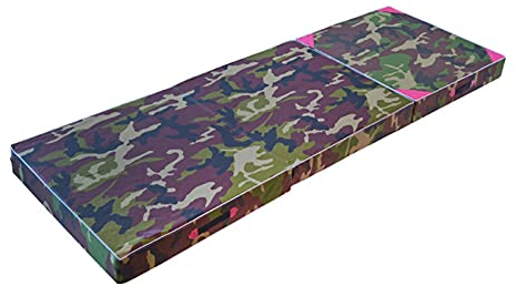 Turnmatte Weichbodenmatte Tri-Fold-Faltgymnastik-Taumelmatte, Tarnung Gürtelgriff Trainingsmatte, verwendet für den Gymnastik-Kindergarten-Bounce (Size : 180x60x10cm)