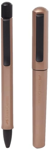 Faber-Castell Hexo Bronze 140589 Gift Set with Fountain Pen M and Twist Ballpoint Pen B