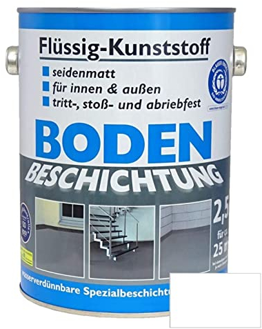 Wilckens Flüssig-Kunststoff Bodenbeschichtung LF, 2,5 l, RAL 9010 Reinweiß