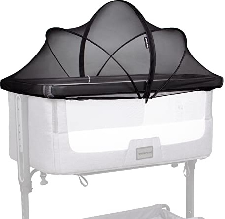 Beberoad Universal Mosquitera Cuna Bebe, Respirable Red Antimosquitos Bebe con Cremallera para Cuna Colecho, Ventilación Total 96x55cm