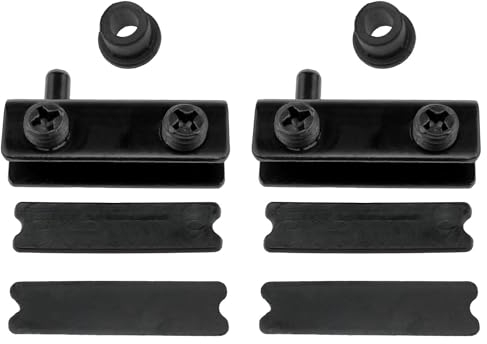 Lovelysp Glastür-Scharnier-Set, Türscharniere Glastürscharnier für freischwingendes Glas bis zu 6 mm, Beschläge 2 Stück