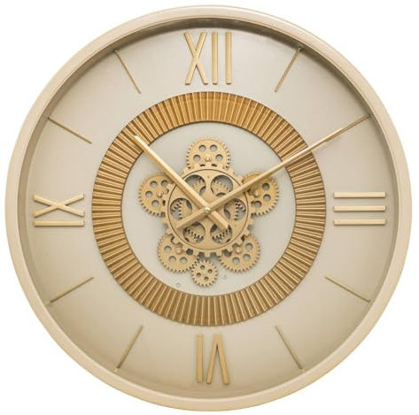 Atmosphera - Horloge mécanique Guiliana métal Beige d50cm