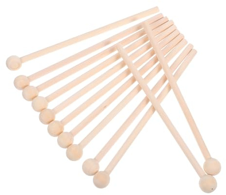 TOPPERFUN 12stücke Holzschlägel für Glockenspiel Xylophon-trommelstöcke Percussion Sticks Glockenspielschlägel aus Holz Trommelschlägel für Junge Mädchen und Erwachsene