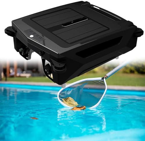 Beachtiful Nettoyeur de Piscine Robotisé Solaire et électrique - Double Charge, Technologie de Récupération Automatique, pour Piscines au Chlore/Eau Salée (Autonomie de 30 Heures)
