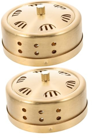 NIYANGLE 2stücke Box Vollkupfer Einstellbare Temperatur Rauchfrei Lösung Für Akupunktur Und Moxibustion Geeignet Für Zuhause Spa Und Wellnesszentren