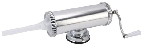 Oreilet Insaccatrice per salsicce, Macchina per insaccati in acciaio inox Macchina verticale manuale per insaccati, Confezione 3 tubi di insacco, per uso domestico (L)