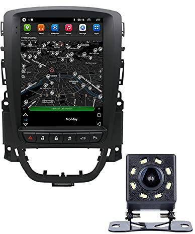 ZCRKEJI Android 10.0 Autoradio con Navigatore Satellitare per B-uick Hideo Navigazione GPS Unità Principale da 9'' Lettore Multimediale Ricevitore Video con FM DSP WiFi SWC con Telecamera Posteriore,4