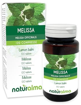Citronmeliss (Melissa officinalis) blad Naturalma - 60 g - 120 tabletter - Kosttillskott - Naturligt och Veganskt
