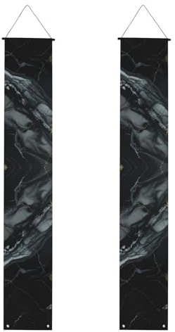 Veranda-Banner mit schwarzem Marmor-Druck, Outdoor-Banner, Thanksgiving-Dekorationen, für alle Feiern