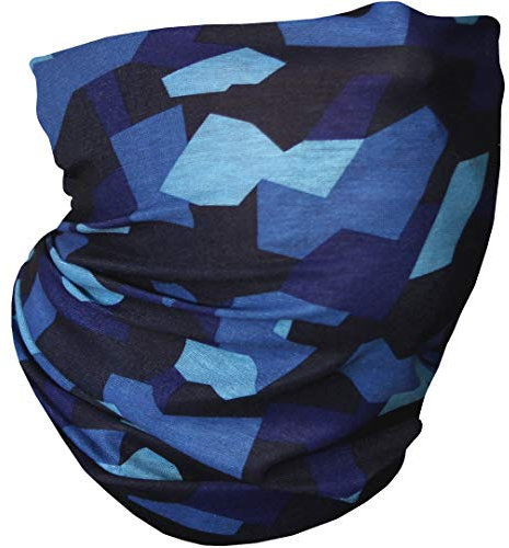 CampTeck U6616 Multifunktion Nahtlos Bandana Kopftuch Balaclava Stirnband - Blau Camo