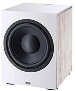 Heco Aurora Sub 30A, Aktiver Bassreflex-Subwoofer, Farbe:Weiß