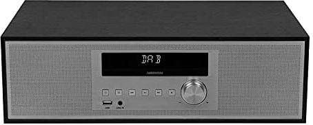 MEDION P64477 Mikroanlage mit CD und DAB+ (Stereoanlage, Kompaktanlage, Bluetooth 2.1, PLL UKW Radio, 2 x 15 Watt RMS, AMS, LED-Display)