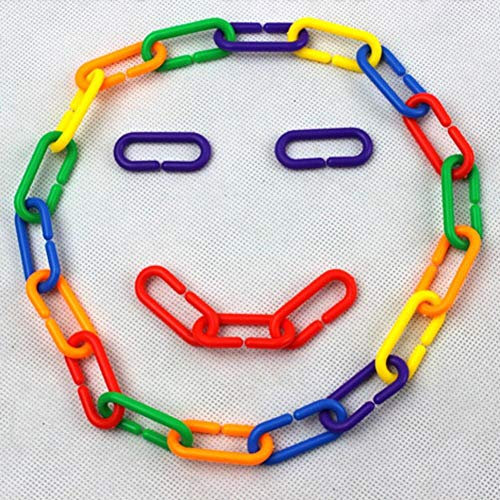 BYFRI 400pcs Kunststoff C-Clips Haken Kettenglieder C-Links Für Kinder Pädagogisches Spielzeug Ratte Papageien-Vogel-Spielzeug-Teile