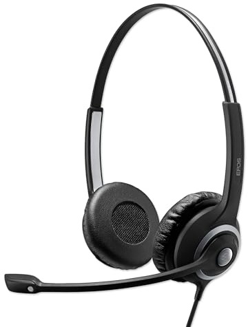 IMPACT SC 260 USB MS II - Casque USB Double Face Professionnel, Technologie Vocale EPOS, Microphone Antibruit, Optimisé pour UC et Microsoft Teams, Conception Durable, Confort Toute la Journée