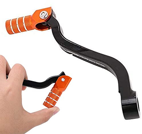 JFG RACING Levier Vitesse Moto,Selecteur Vitesse Moto Pliable en Aluminium CNC pour SX XC XCW SXF XCFW EXC EXC-R MXC XCF SMR XCR-W FC FE FS Orange
