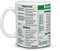 BECHUSKY Gifts For Boss – Tasse comptable pour homme et femme – Tasse Excel – Raccourci Excel de groupe – Feuille de triche – Cadeaux d'anniversaire pour la comptabilité – Café de 325 ml