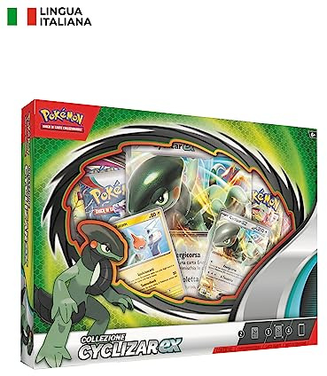 Collezione Cyclizar-ex del GCC Pokémon (due carte promozionali olografiche, una carta olografica gigante e quattro buste di espansione), edizione in italiano