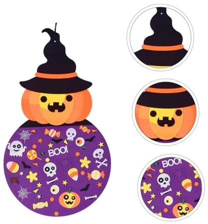 ibasenice Kids Halloween Bastelset Filz Kürbis Für Junge Mädchen Halloween Deko Für Innen Und Außen Kreatives Basteln Für Feste Und Partys