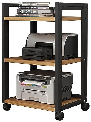 Mobile verticale per supporti multimediali, 3 strati, mobiletto multifunzionale a pavimento con ripiano aperto rimovibile per casa/ufficio/supporto per giradischi su rack