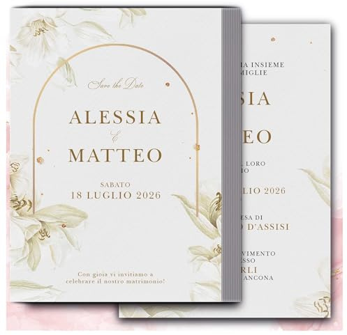 Partecipazioni Matrimonio Personalizzate 8pz Essential WI-5 EchoPrint