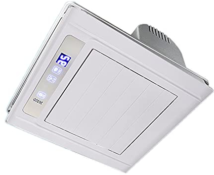 Extractor de baño Ventilador de ventilación de control remoto inteligente 30 × 30 cm Ventilador de escape integrado con apagado del temporizador y función de configuración de 2 velocidades Extractor d