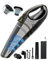 TANYO Aspirapolvere Per Auto Portatile, 15000PA 10000PA Potente Aspirabriciole Senza Fili Con luce LED, Mini Ricaricabile Auto Aspirapolvere per Capelli, Auto, Casa, Ufficio, Cucina, Animali Domestici