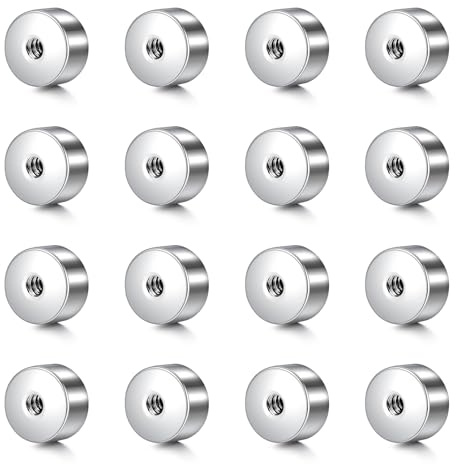 WillTen 16 st piercingboll silver, 14 g 16 g 3 mm 5 mm tungpiercing kulor, piercing tunga navelpiercing kula för industriell piercing smycken nippel piercing smycken tunga ögonbryn