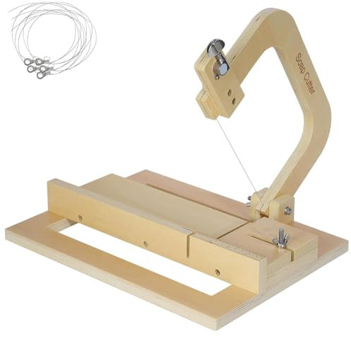 Handcrafted Wooden Soap Cutter with Adjustable Wire for Making Soap, Butter, Bread, Cake, Candles, Cheese