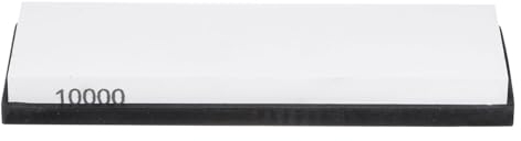 QUARKZMAN 2uds Cuchillo Afilador Piedra Juego 10000 Grano Cuchillo Afilado Piedra con Goma Base Afilador Afilar Piedra para Cuchillos Tijeras Cocina Afilar Herramientas, Blanco