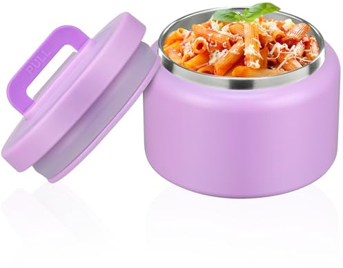 PIQUEBAR 8oz Kids Thermo for Hot Food,Small Lunch Thermo Food Container Stainless Steel,Easy Open Wide Mouth Thermo for Hot Cold Food for Preschool Travel