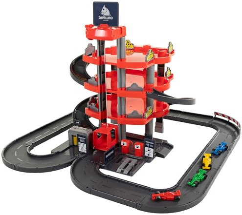 Cavallino Racing Parkhaus mit 4 Etagen und Autos Spielset