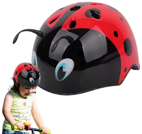 Helm für Kinder, Helm für Kinderbikes - -Marienkäfer für Kinderform
