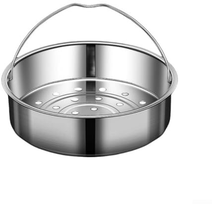 Inserto per cottura a vapore in acciaio inox per preparare facilmente i pasti a casa (21 cm)