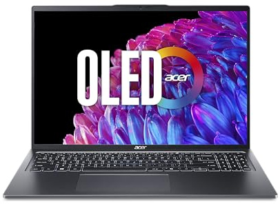 acer Swift Go 16 OLED, SFG16-72, Ultra-thin Laptop, 16, Intel Core Ultra 9, 32GB RAM, 2TB SSD, Arc Graphics
