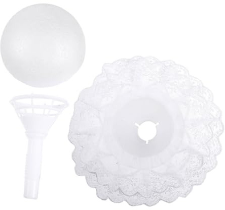 Hohopeti Supporto per Bouquet in Schiuma a Mezza Sfera da 165 CM Manico Porta Bouquet Fai da Te per Composizioni Floreali da Sposa e Feste di Matrimonio Forniture per Addobbi Nuziali