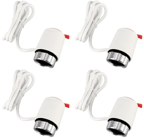 HUAREW Spina Attuatore Termico Elettrico 230V M30 x 1,5 NC (Normalmente Chiuso), Termostato Elettrovalvola Riscaldamento a Pavimento per Quasi Tutti i Distributori del Circuito di Ris(4 Pezzi)