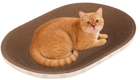 Nuytghr für Katzen aus Pappe, Möbelschutz aus Wellpappe, großes Spielbett für Katzen, freundliches, Robustes Material mit lustiger, Zubehör für Haustieraktivitäten, Verwendung zum Kratzen und