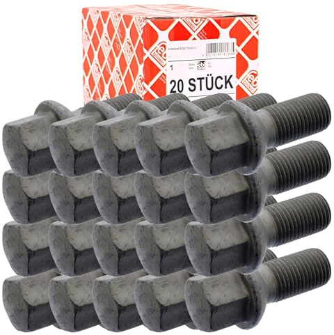 20x Febi Radschraube Stahl-/alufelgen | 20x 18913 (1 Vpe = 20 Stück) passend für W169 W176 W245/6 W242 W247