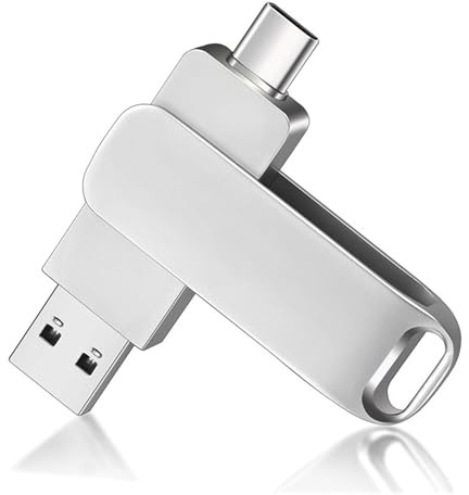 Cle USB 512 Go - 2 en 1 Clé USB 3.0 Grande Vitesse Haute Capacité Clef USB 512 Go Stockage Externe pour Smartphone/TV/PC/OTG Android