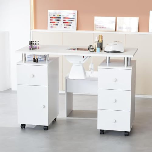 Mesa de Manicura para Uñas con Aspirador,Mesa profesional para artistas